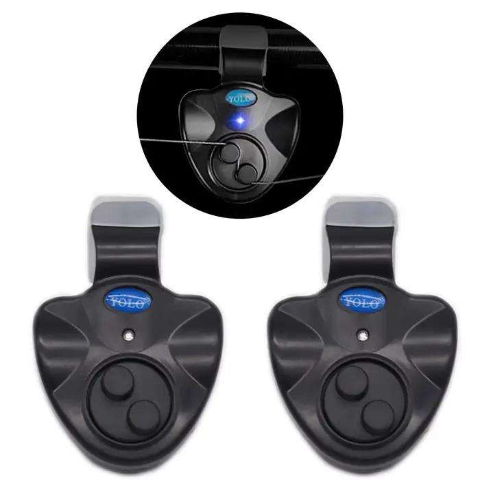 Pack alarmes de touche électroniques 2 ou 4 pièces - Détecteurs sonores LED pour équipement pêche