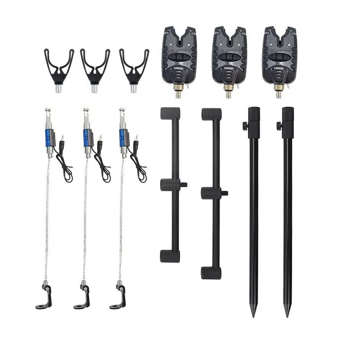 Set alarme de touche et swingers pour carpe - Support de canne trépied barre buzzer équipement carpe