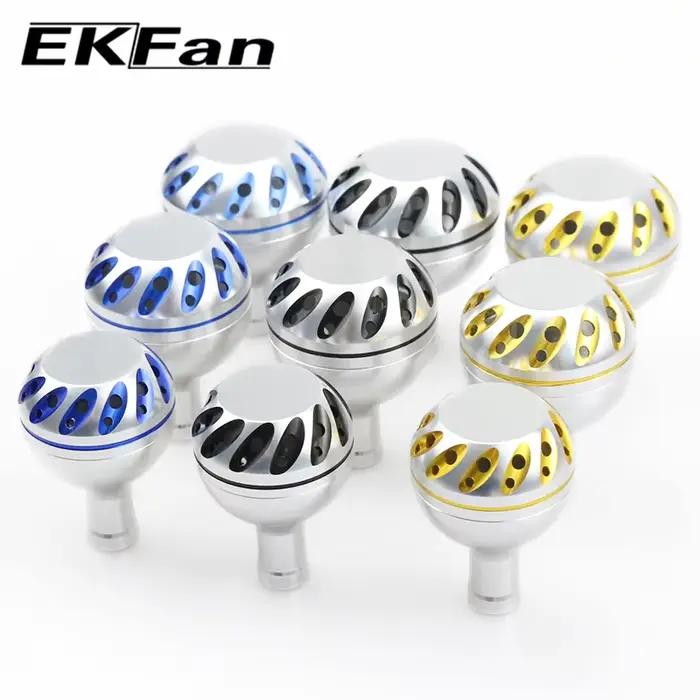 Poignée de moulinet EKfan 30/35/38mm en alliage métal pour pêche spinning et baitcast - Compatible Daiwa Shimano