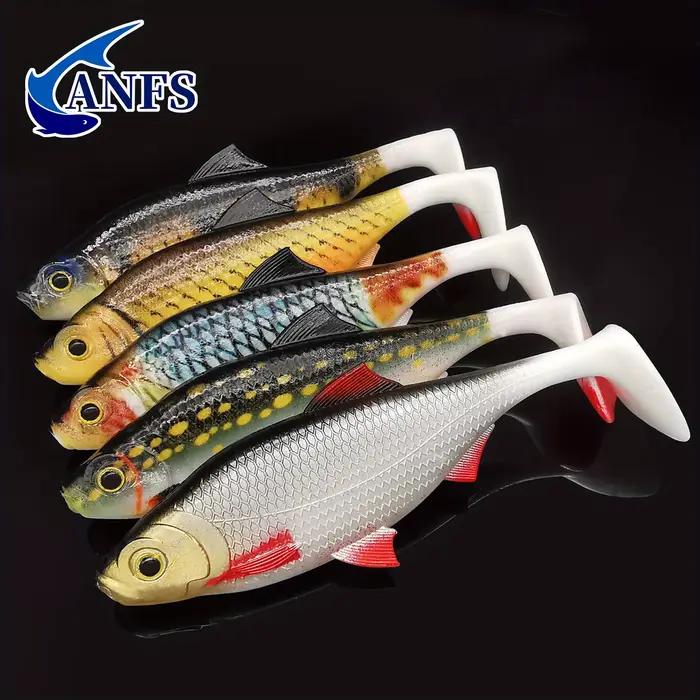 Leurre Souple 3D 14cm pour Brochet Sandre et Perche, Kit de 2 Iscas Artificielles pour la