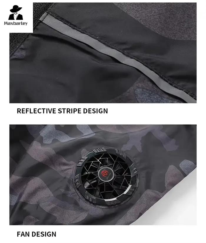 Veste Rafraîchissante Pêche et Travail avec Ventilateur Intégré pour Outdoor en Été