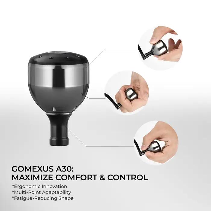 Bouton de manivelle Gomexus aluminium 30mm pour moulinets Shimano Stradic Ci4 Ultegra Stella