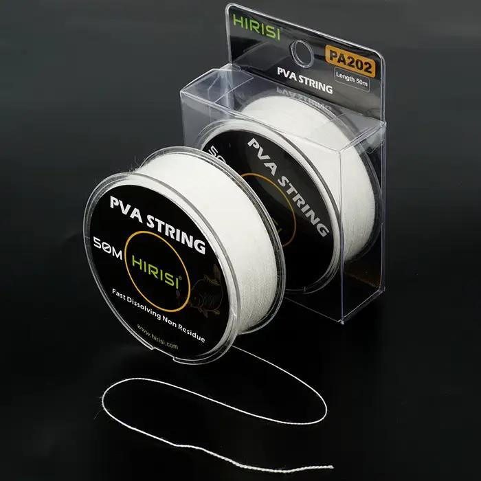 Fil PVA soluble rapide pour amorces bouillettes et carpe - rouleau 50/100m accessoire pêche Hirisi