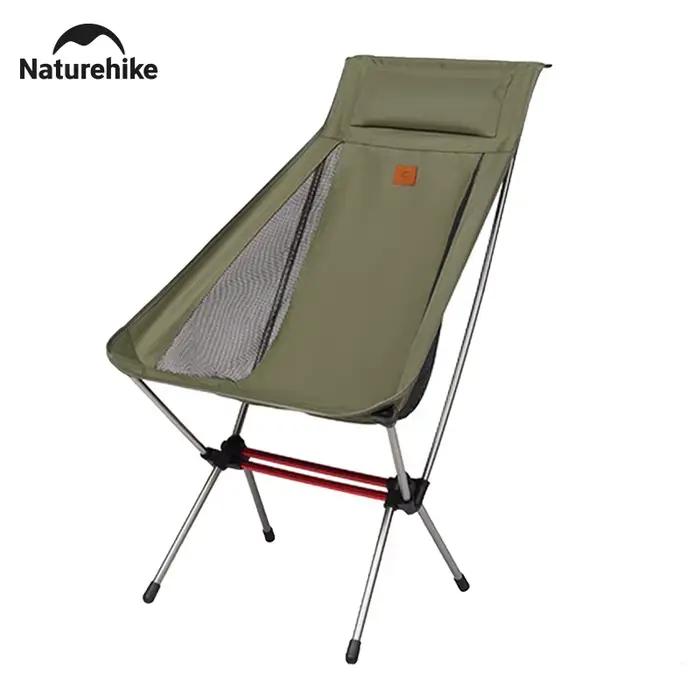 Chaise balancelle Naturehike pour pêche extérieure - Dossier haut, portable et support 120kg