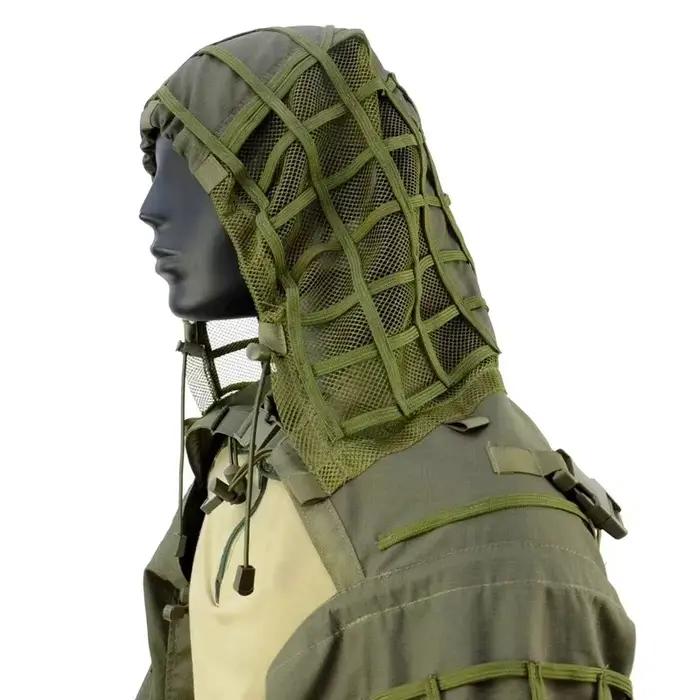 Châle ghillie tactique sniper airsoft - Tenue camouflage combat chasse pêche paintball
