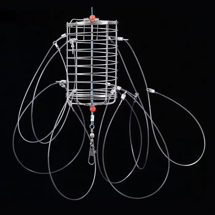 Piège à crabes en acier inoxydable avec appât pour capturer crabes crevettes et écrevisses