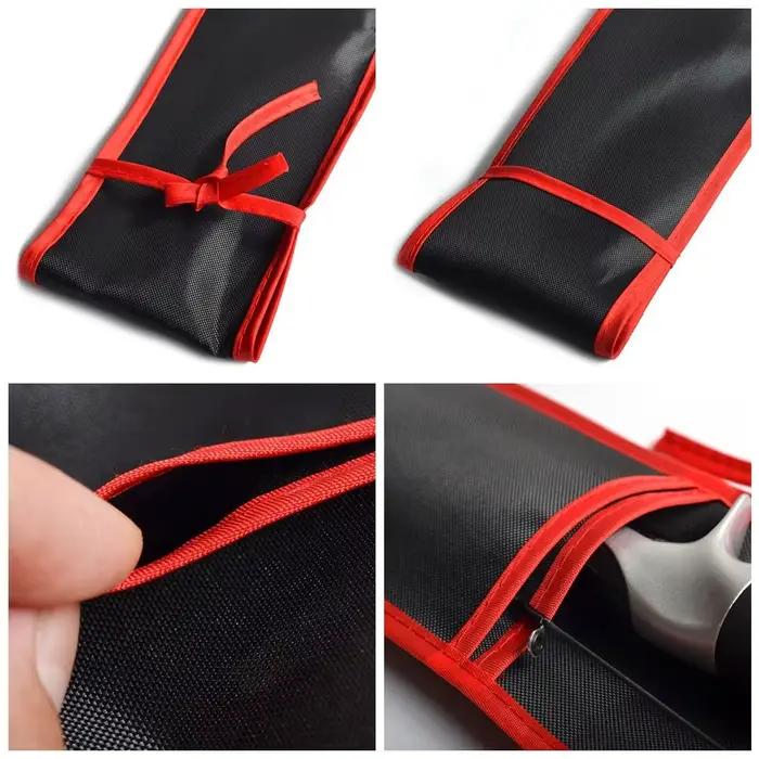 Sac de rangement pour canne à pêche pliable et multifonctionnel en nylon pour randonnée et voyage occasionnels