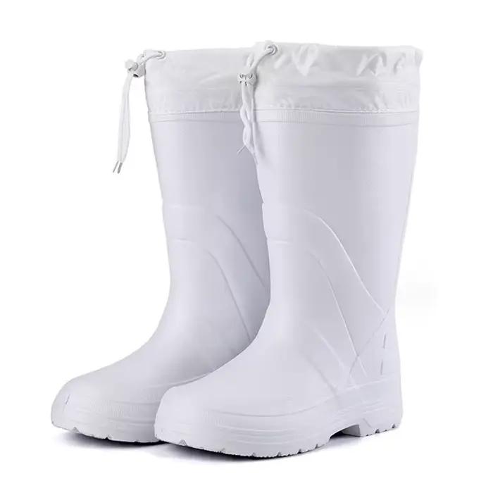 Bottes de pêche hiver homme doublure polaire imperméables légères EVA chaudes pêche en eau froide