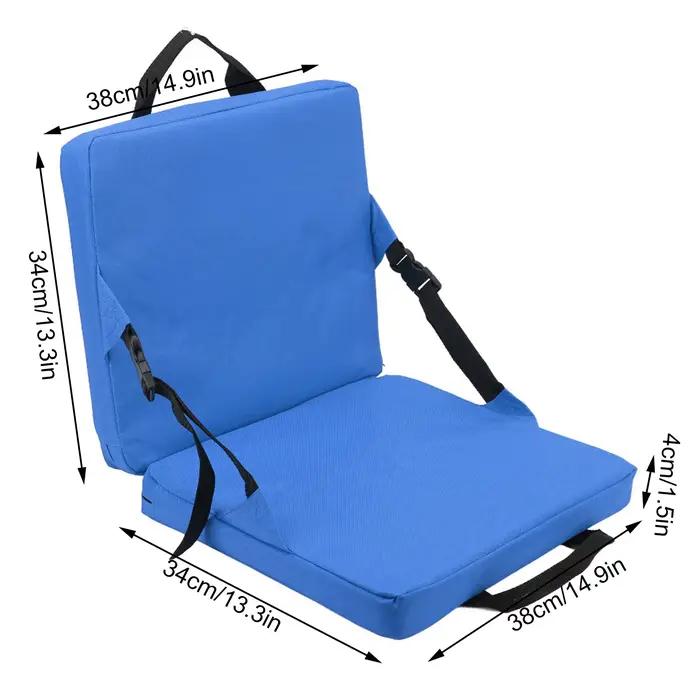 Chaise pliante de pêche avec dossier et coussin éponge - Confortable pour plage et stade