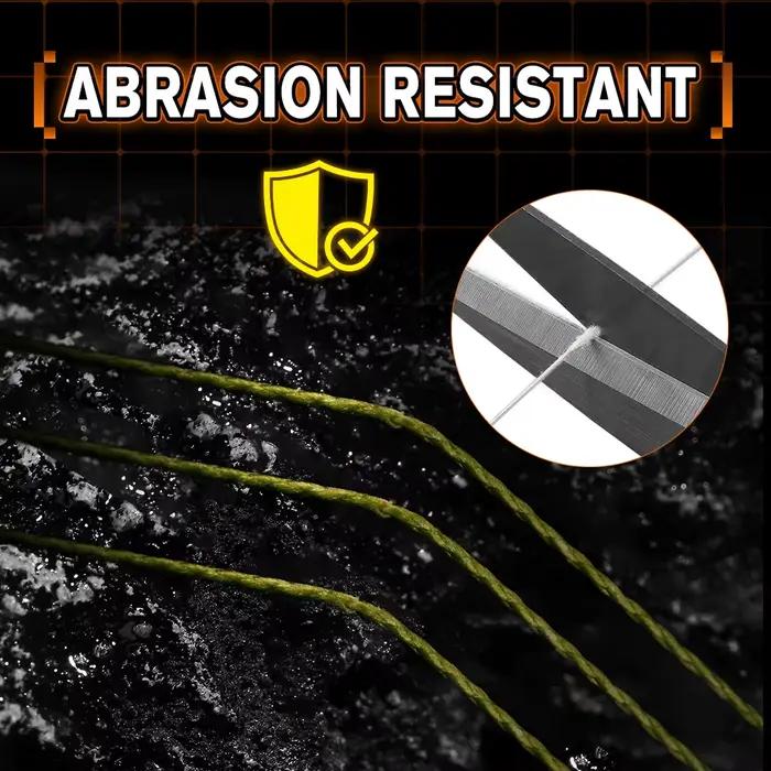 Nanofilament Crystal ZUKIBO Ligne de pêche verte résistante à l'abrasion pour moulinet spinning