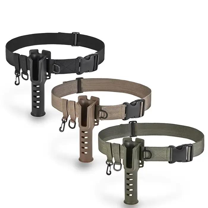 Porte-canne réglable et portable avec ceinture - Accessoire de pêche pratique pour les sessions en extérieur