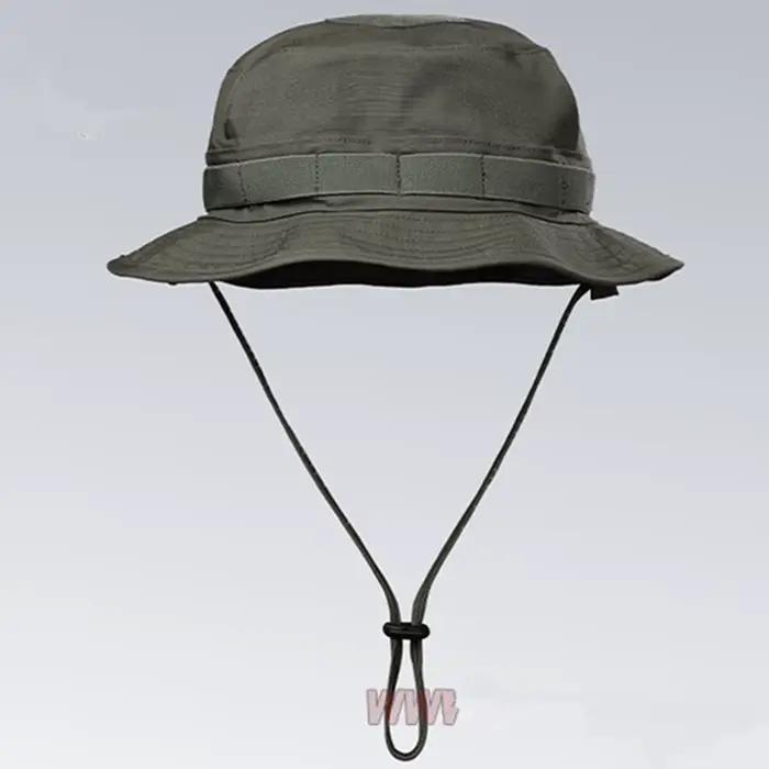 Chapeau boonie camouflage pêche - Brim court été respirant pêche chasse sport soleil