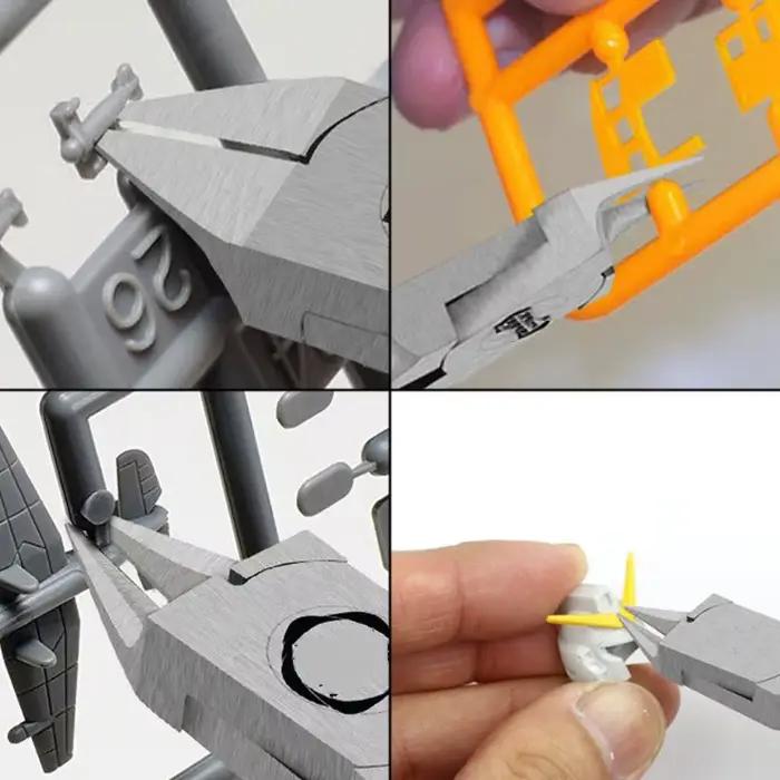 Pinces coupantes précision acier carbone - Ciseaux diagonaux professionnels pour montage modèles pêche