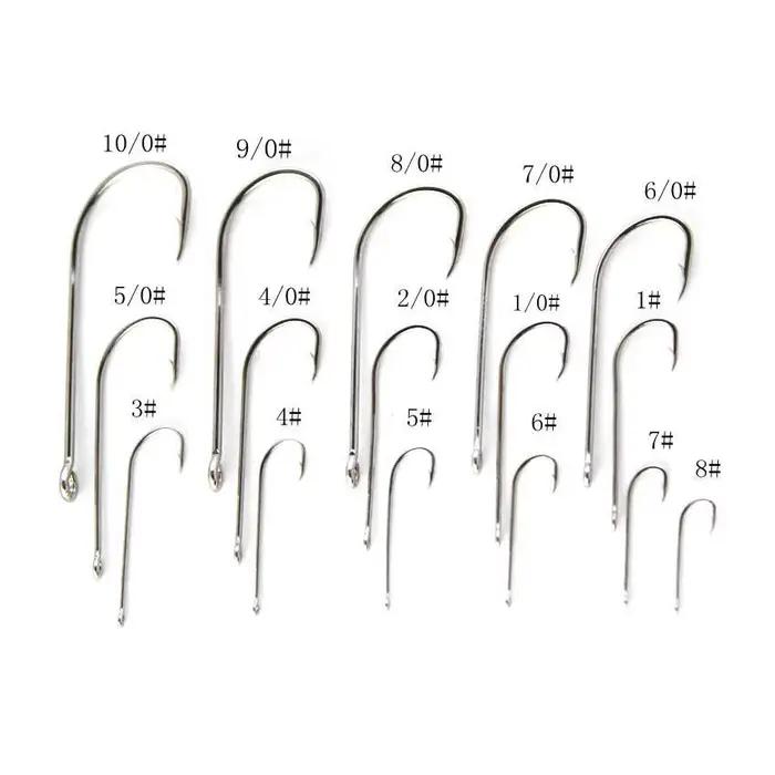 100 hameçons long shank beak pour confectionner vos montages de pêche tailles variées 6 à 10/0