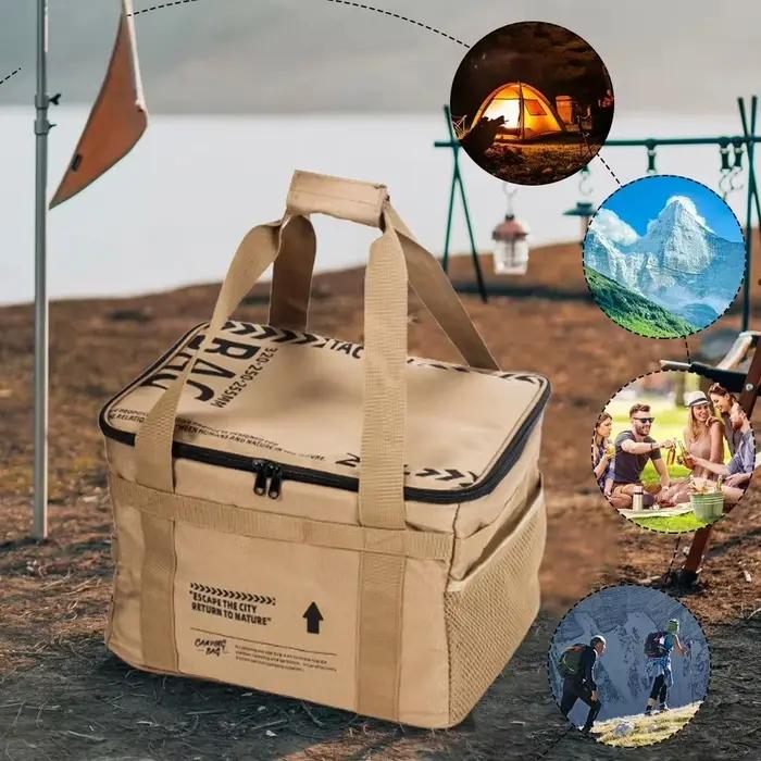 Sac de rangement tactique 30-42L pour matériel de pêche - Boîte isolante pliable étanche transport