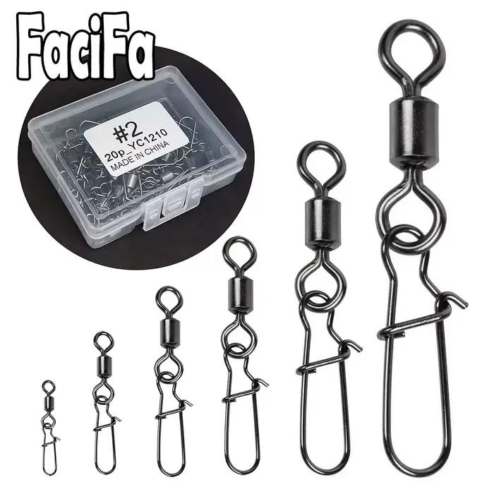 Émerillons roulements acier inoxydable avec clips et boîte - Accessoires pêche leurres montages professionnels