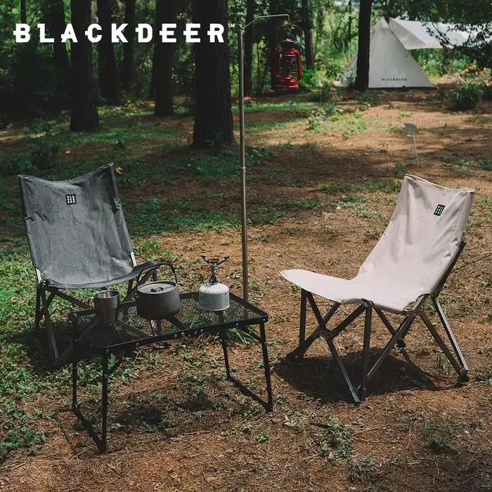 Chaise relax pliante Blackdeer en alliage d'aluminium pour pêche, plage et camping