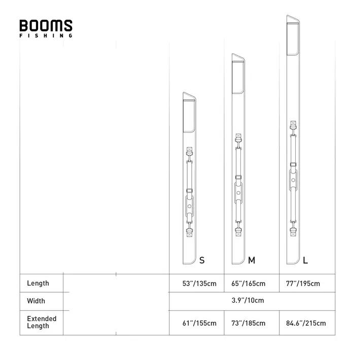 Sac de transport canne à pêche Booms Fishing PB3 130-215 cm pliable étui rangement matériel