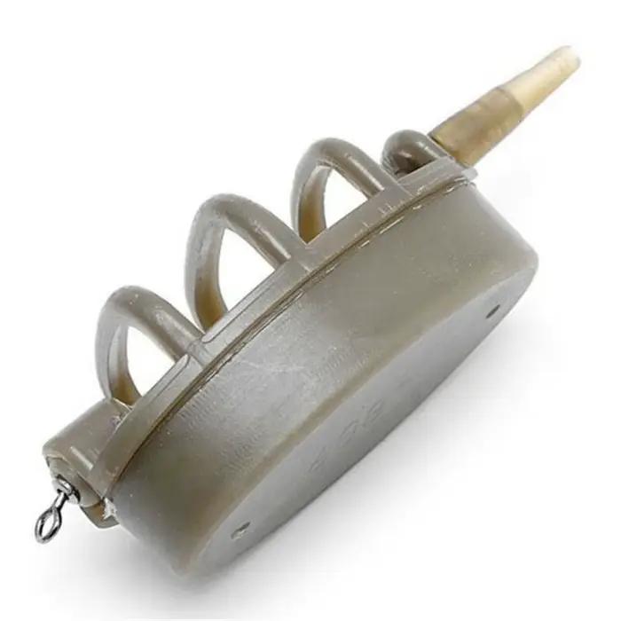 Moule à feeder inline FLYSAND - Kit de 4 feeders pour pêche à la carpe avec porte-amorce intégré