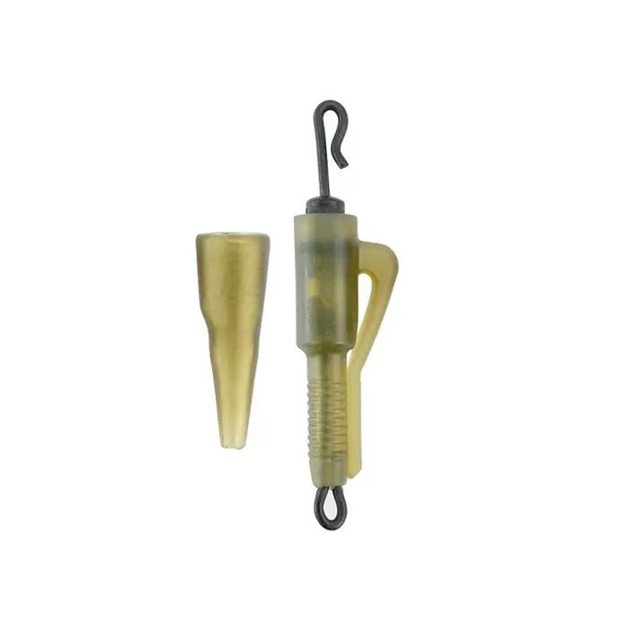 Hirisi 10 clips hybrides quick change anti-emmêlement pour pêche à la carpe avec cône caoutchouc