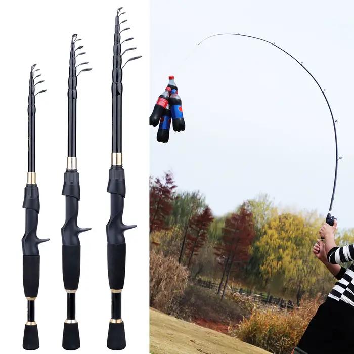 Canne télescopique Sougayilang ultra légère 1.8-2.4m pour pêche au leurre 10-30g carbone