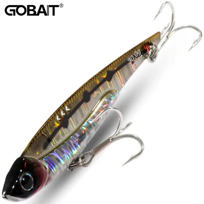 Leurre de pêche GOBAIT VIB 20g 30g : leurre métal vibration hameçon spinner cuiller pour carnassiers