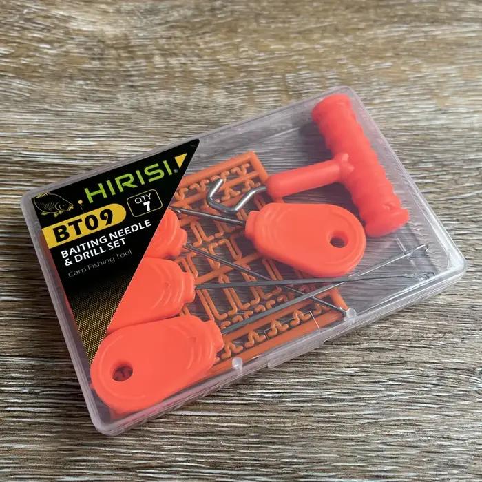 Kit aiguille à appâts Hirisi BT09 pour pêche à la carpe - 7 outils accessoires indispensables