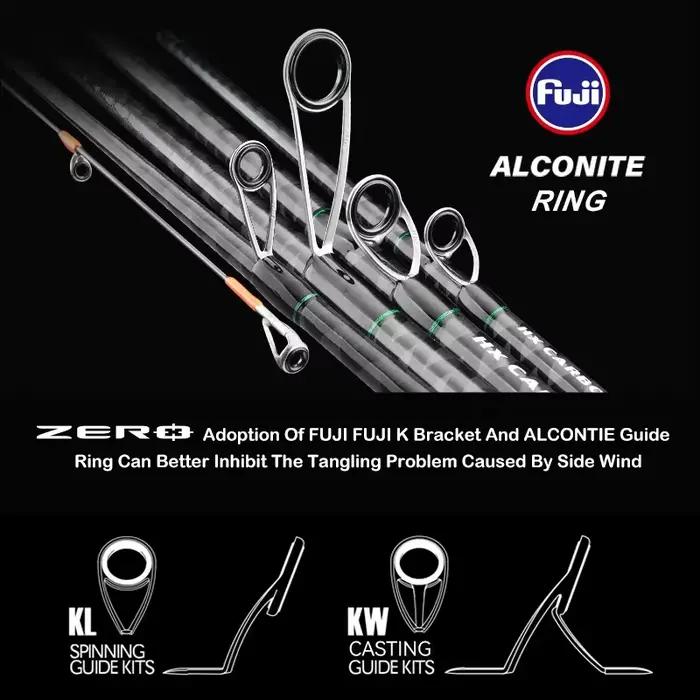 Canne BFS PURELURE légère haute teneur carbone pour pêche truite et filature roche coulée UL