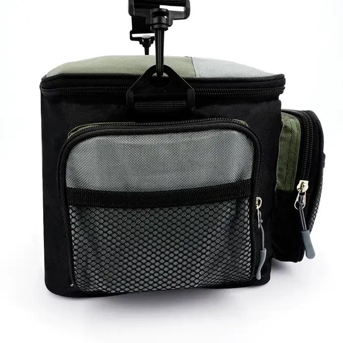 Grand sac pêche multifonction JSFUN Oxford : rangement moulinets et outils grande capacité
