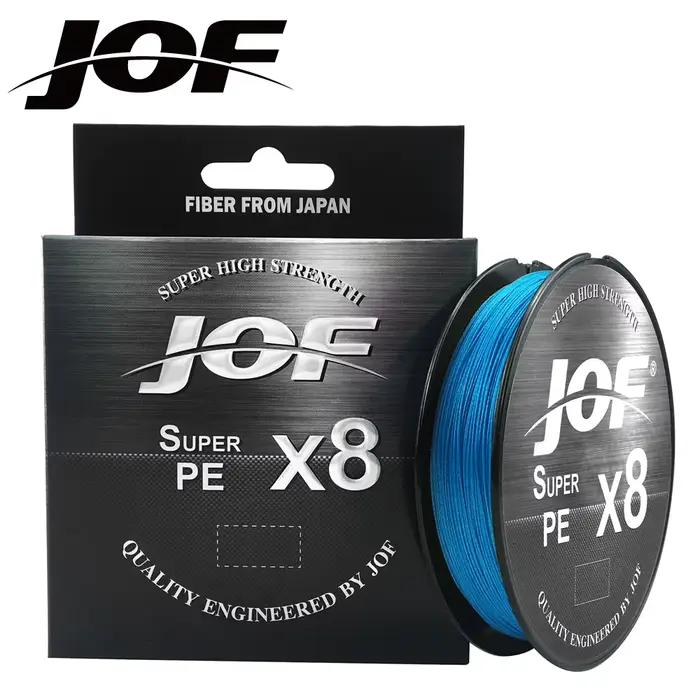 Ligne de pêche PE JOF X8 Multifilament 8 Brins 150 à 500M Résistance 15 à 100LB
