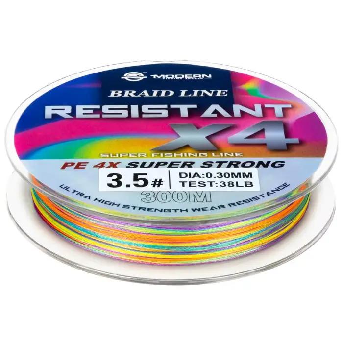 Ligne pêche carpe 300m PE tressé 4 brins multicolore 8-80lb japonais super résistante multifilament
