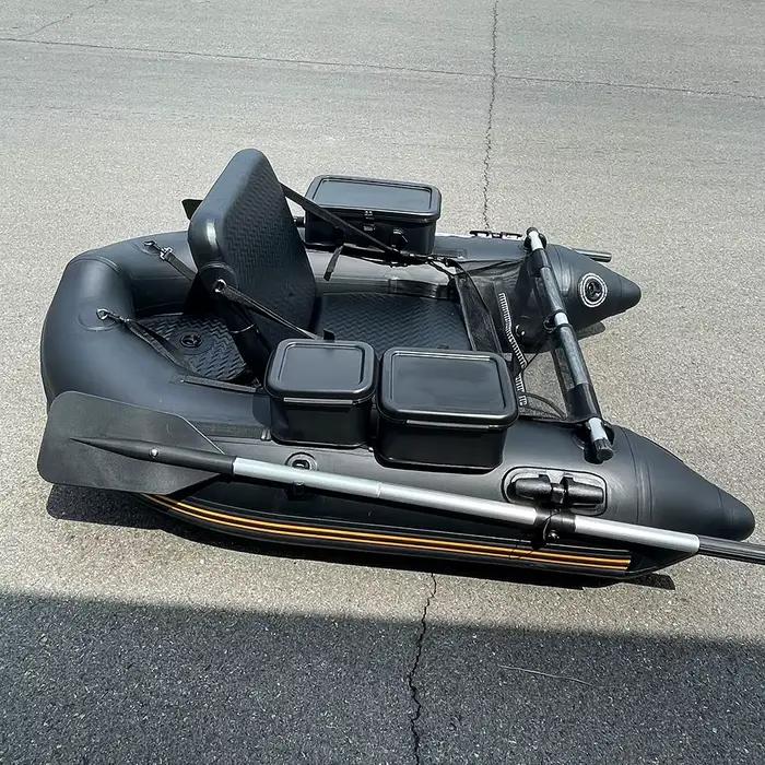 Kayak gonflable pêche PVC solide Solar Marine, bateau rame durable pour eau vive et surf casting