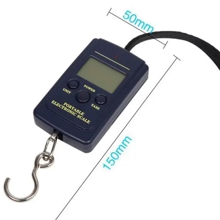 Mini balance digitale FLYSAND 40kg x 10g pour pêche et bagages - pèse-bagages électronique à crochet