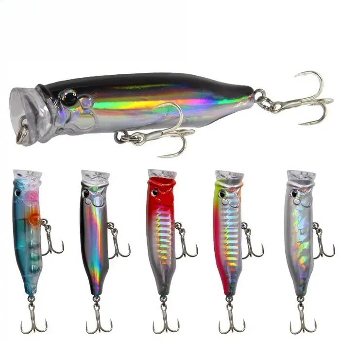 Leurre Popper Topwater 7cm 9.4g - Nouveau Leurres Dur Appât Crankbait pour la Pêche de la Perche
