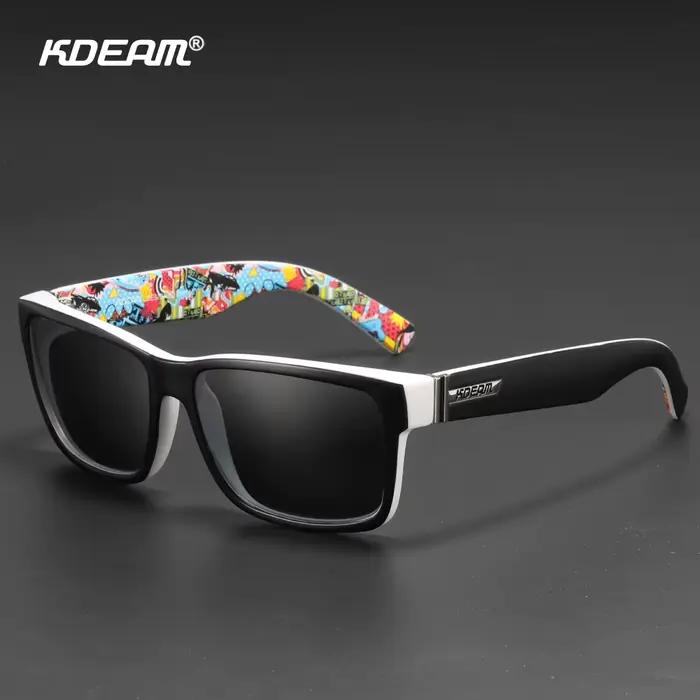 Lunettes de soleil sport KDEAM polarisées - Verres photochromiques couleurs chocs pour outdoor
