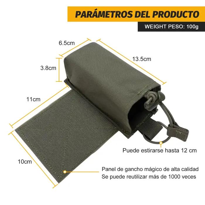 Pochette radio tactique IDOGEAR en nylon 500D avec ailes d'extension pour talkie-walkie hommes chasse pêche randonnée occasions spéciales