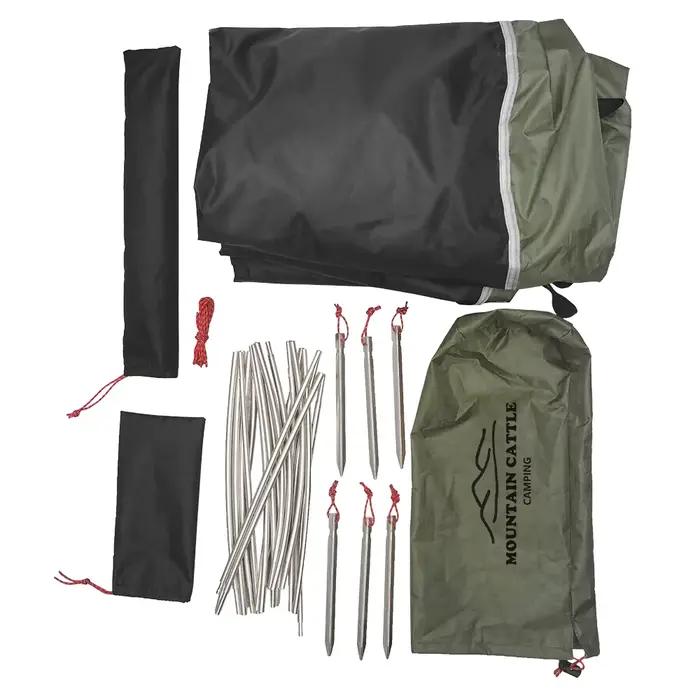 Tente tunnel 1 personne ultralégère 210D Oxford imperméable randonnée pêche camping sac à dos compacte