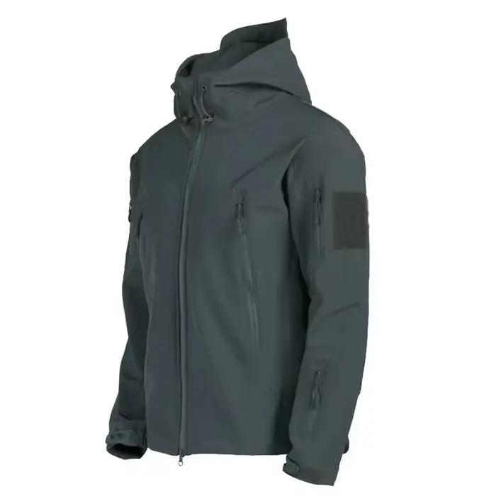 Veste militaire Shark Skin soft shell imperméable pour pêche en mer et activités nautiques tactiques
