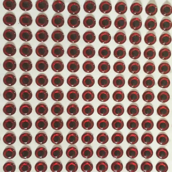 Yeux 3D XIDIAOYU 300 pièces pour leurres - Accessoires de customisation argent/rouge 3mm à 6mm
