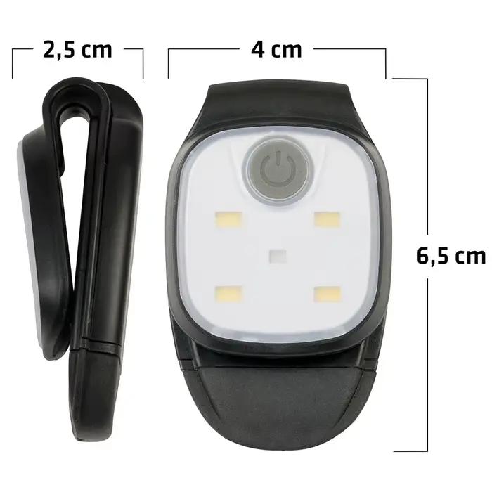 Lampe clip LED 4 modes rechargeable USB pour jogging marche nocturne pêche randonnée sécurité activités en plein air