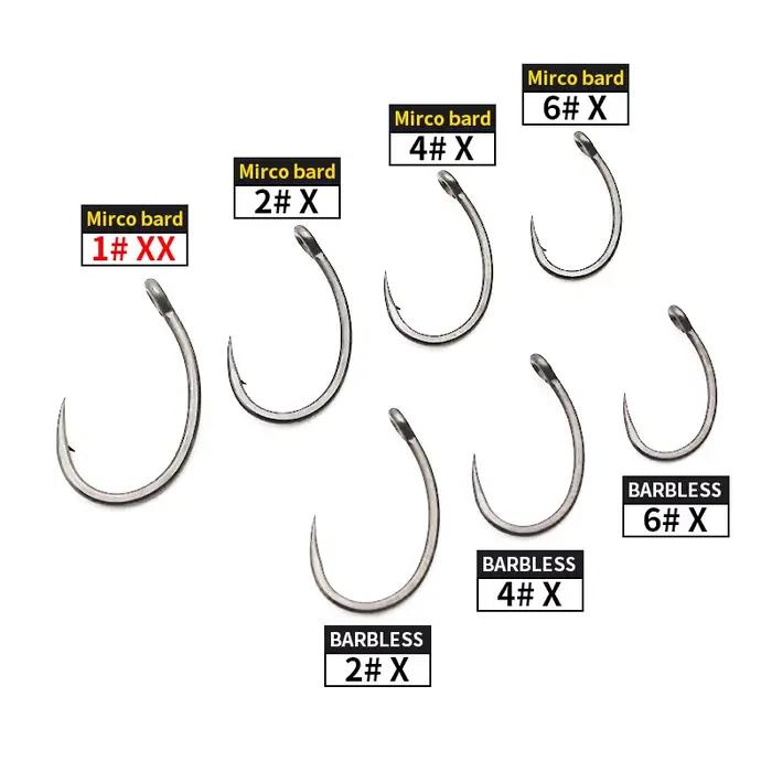 Hameçons carpe Krank 10 pièces EXTRA large ouverture - Acier allié inversé avec revêtement PTFE anti-corrosion