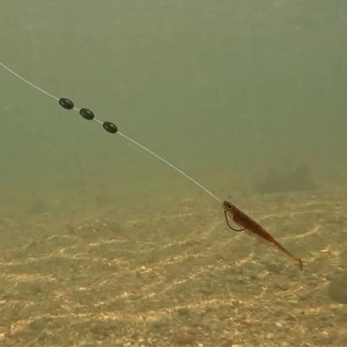 30 plombs de pêche ovale fendus en forme de haricot, poids plombs pour ligne et accessoires leurres