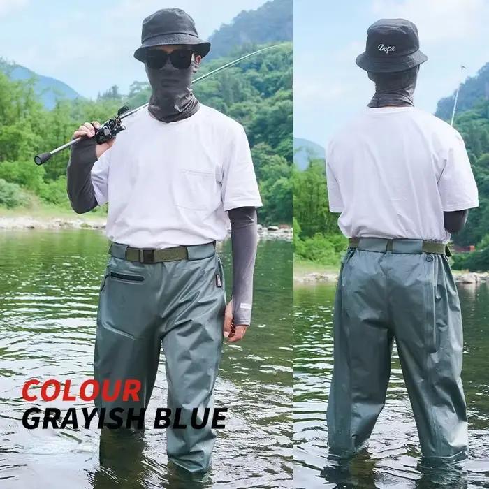 Combinaison de pêche respirante avec bottes intégrées - Waders imperméables pour hommes