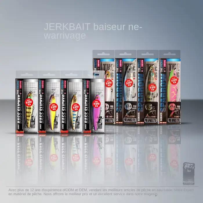 Leurres crank BEARKING Squad Minnow 65-95mm avec système plomb tungstène - Wobblers assortis