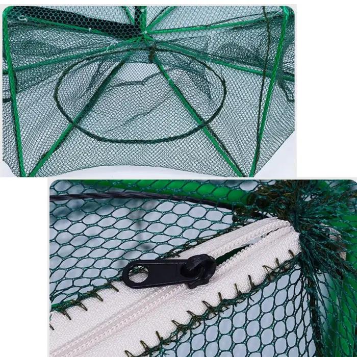 Filet pliable pour écrevisses, crabes et poissons - Maillage robuste pour pêche polyvalente