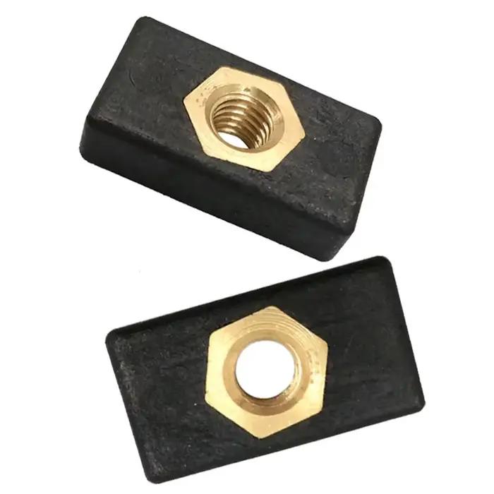 Rail coulissant pour support de canne kayak - Kit de montage latéral avec écrous glissants 2/6/8 pièces