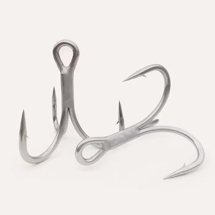 Hameçons triple LUREHOLIC 3X 4X super résistants anti-corrosion pour pêche en mer et eau douce