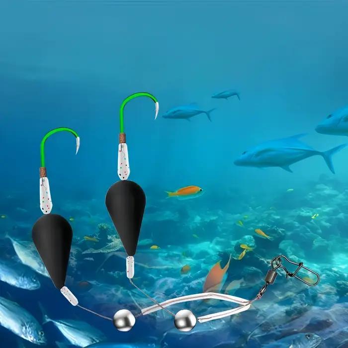 Flotteur pêche inversé double hameçon - Haute sensibilité pour mer et eau douce - Matériel pêche France