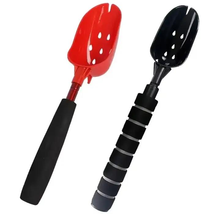 Cuillère de pêche rétractable légère avec manche long antidérapant pour lancer les appâts et esches
