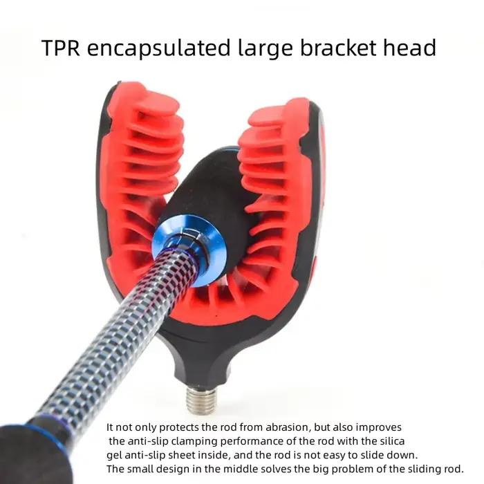Support de canne à pêche anti-dérapant avec filetage pour tête de porte-canne, grippe et maintien sécurisé